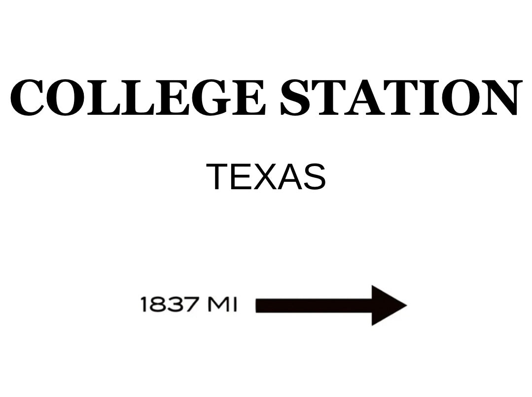 College Station Texas Tray