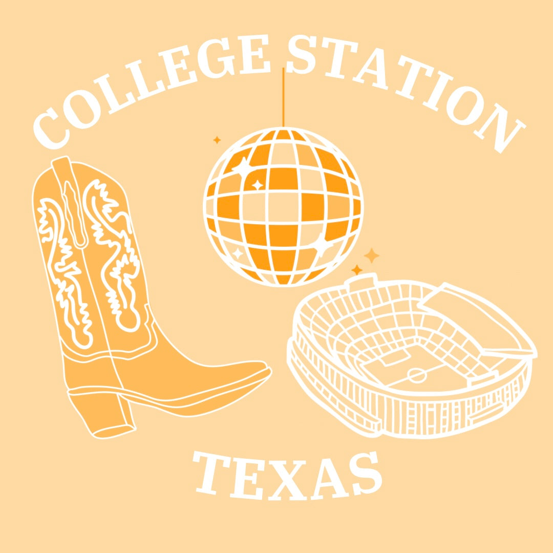 College Station Collage Tray