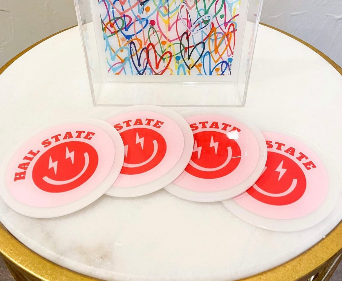 4 Hail State Coasters