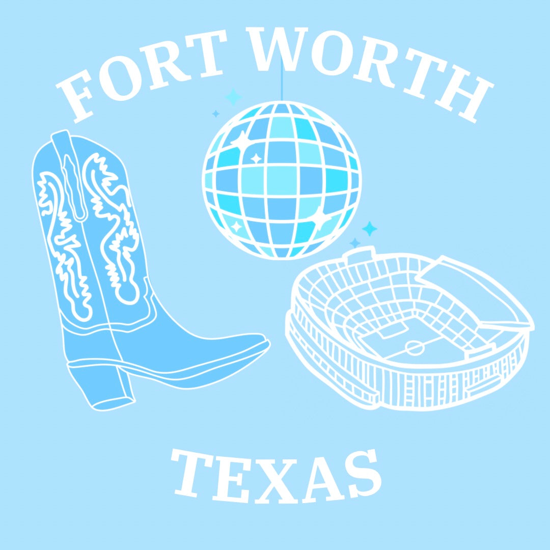 Fort Worth Collage Tray