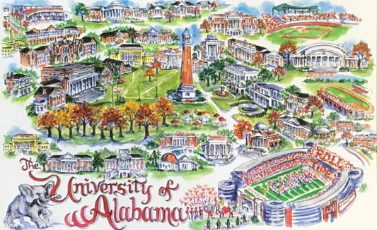 Alabama Campus Map Tray