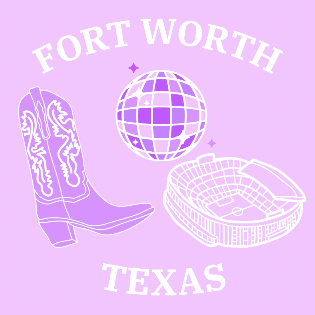 Fort Worth Collage Tray