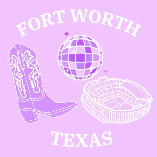 Fort Worth Collage Tray