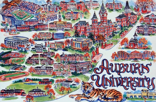 Auburn Campus Map Tray