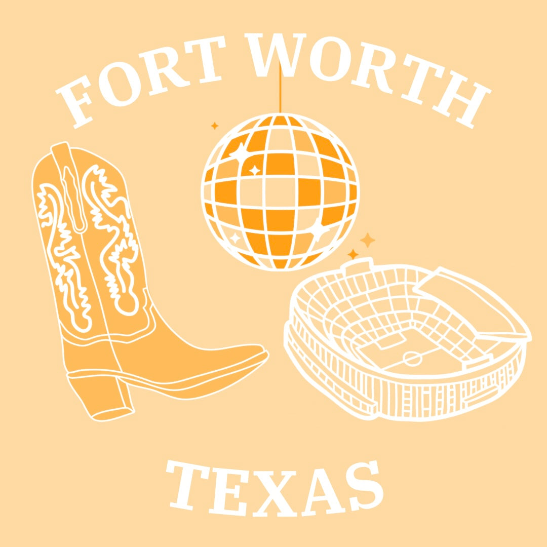 Fort Worth Collage Tray