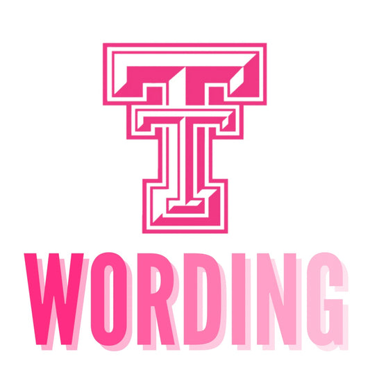Texas Tech Pink Logo Acrylic Tray