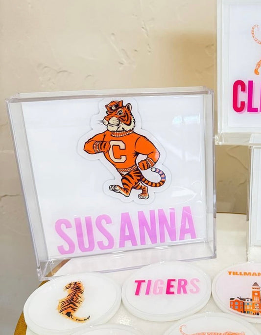 Clemson Name Tray