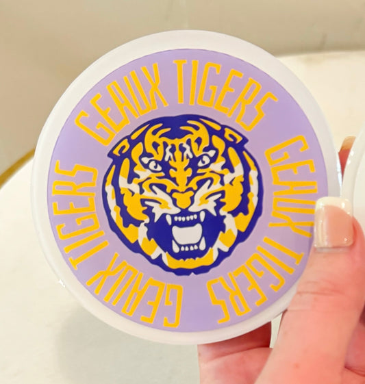 4 Geaux Tigers Coasters