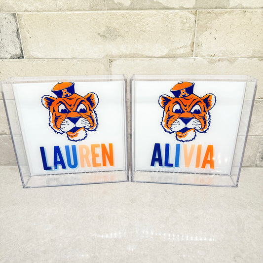 Custom Auburn Tiger Tray