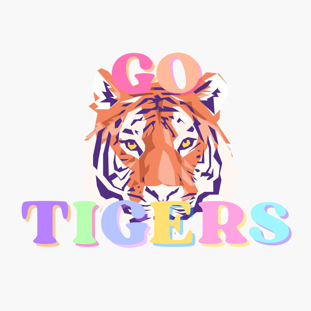 GO TIGERS Rainbow Tray