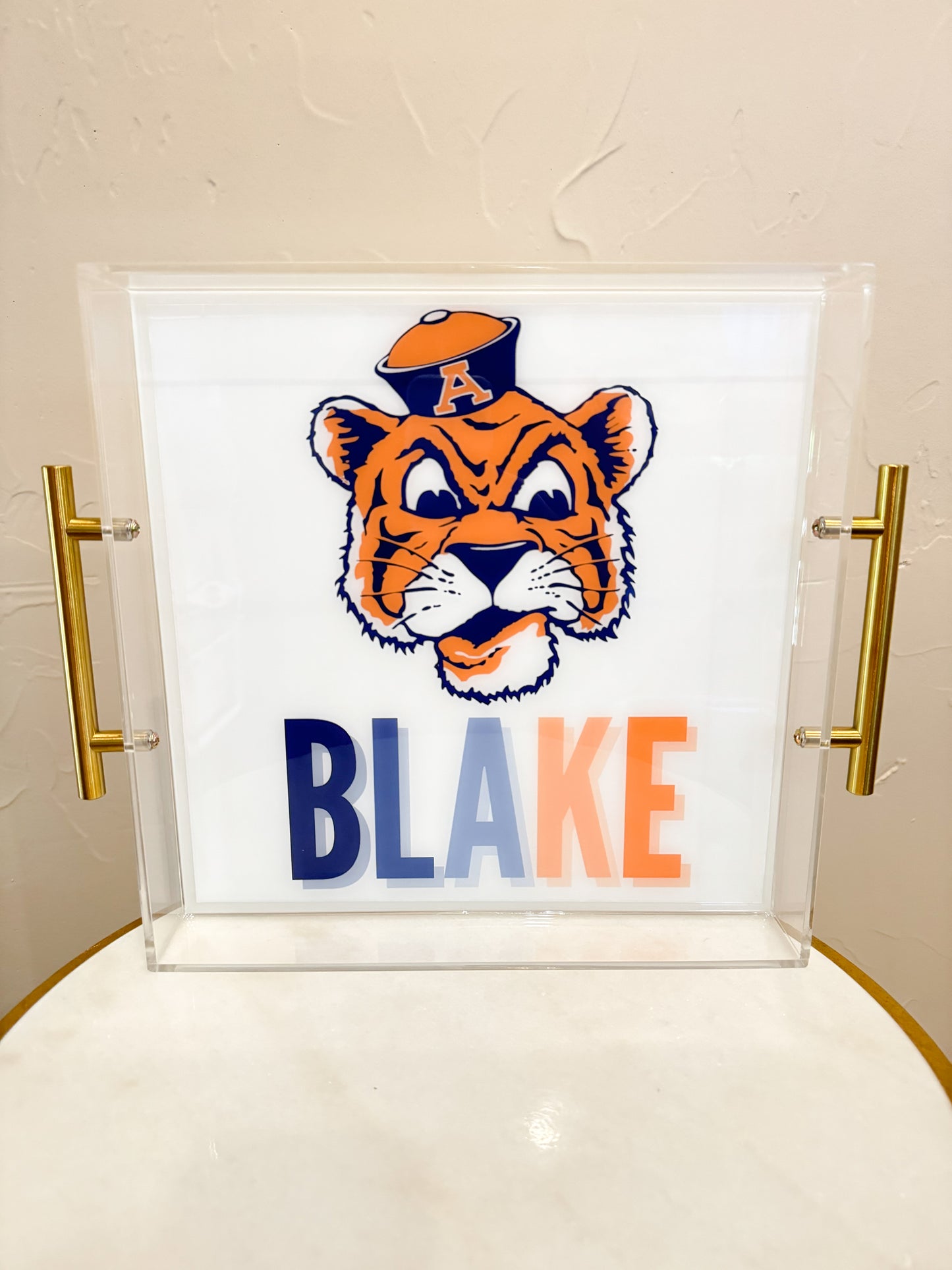 Custom Auburn Tiger Tray