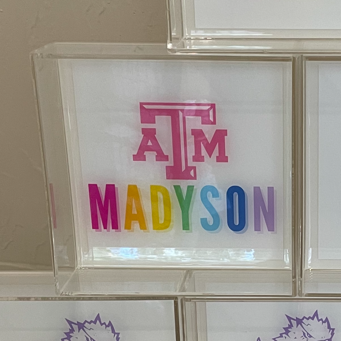 Texas A&M logo Tray