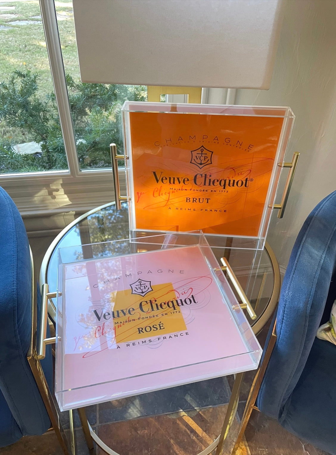 Acrylic Veuve Champagne Tray