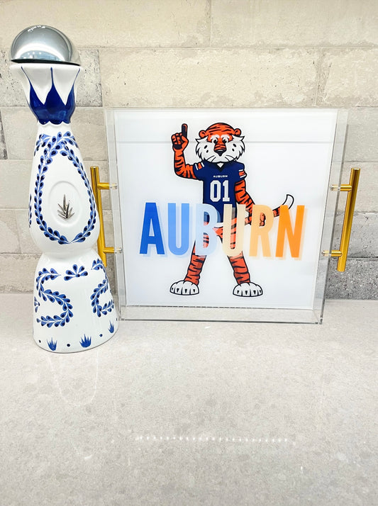 Aubie Auburn Tiger Tray