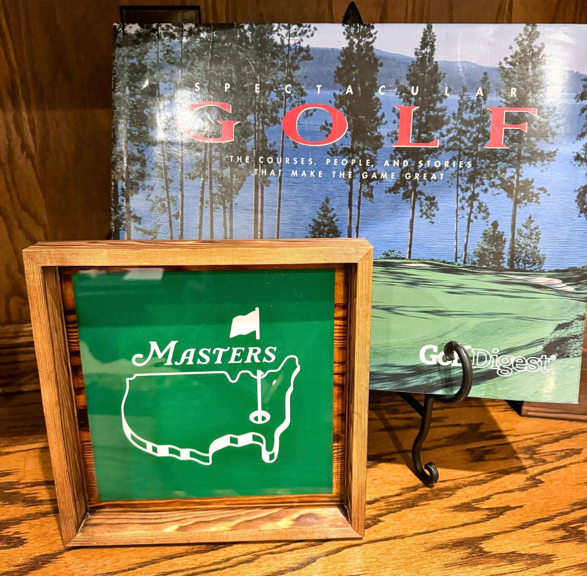 Masters Wood Golf Tray