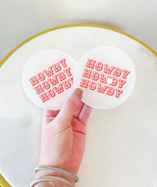 Howdy Coasters set of 4