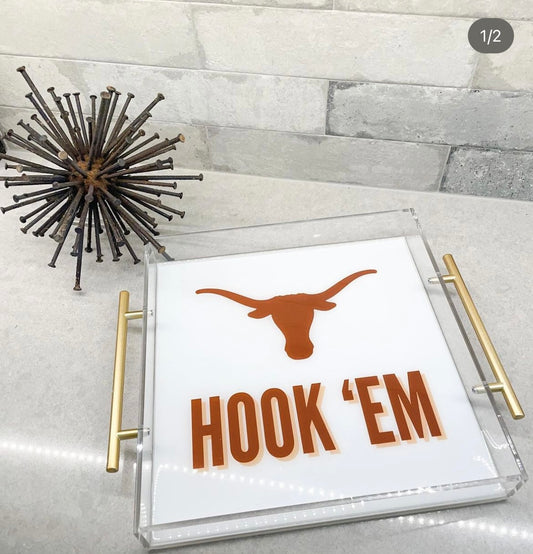Texas Hook 'em Tray