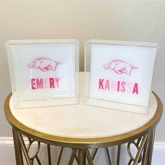 Arkansas Razorbacks Acrylic Tray