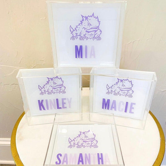 TCU Horned Frogs Acrylic Tray