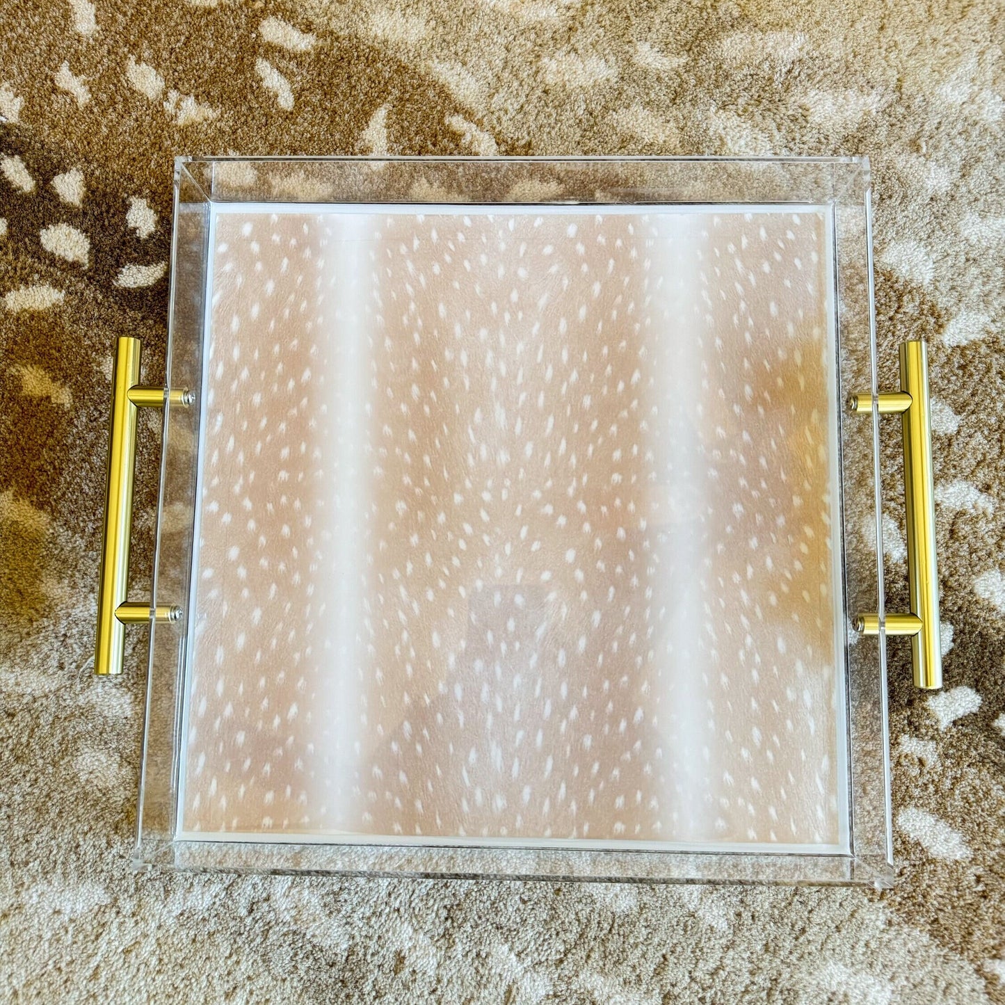 Fawn acrylic tray